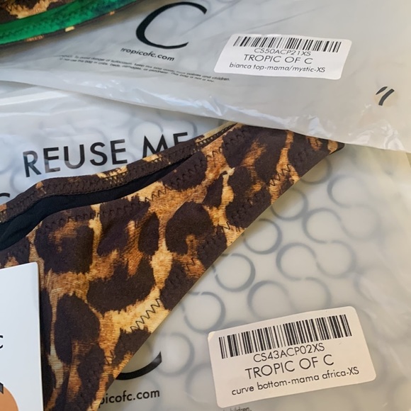 Tropic of C bianca top in mama africa/mystic green | curve bottom in mama africa - Picture 11 of 14